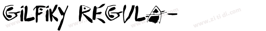 gilfiky regula字体转换